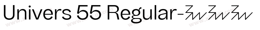 Univers 55 Regular字体转换